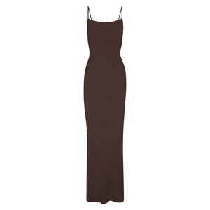 NWT SKIMS Soft Lounge Slip Dress in Cocoa